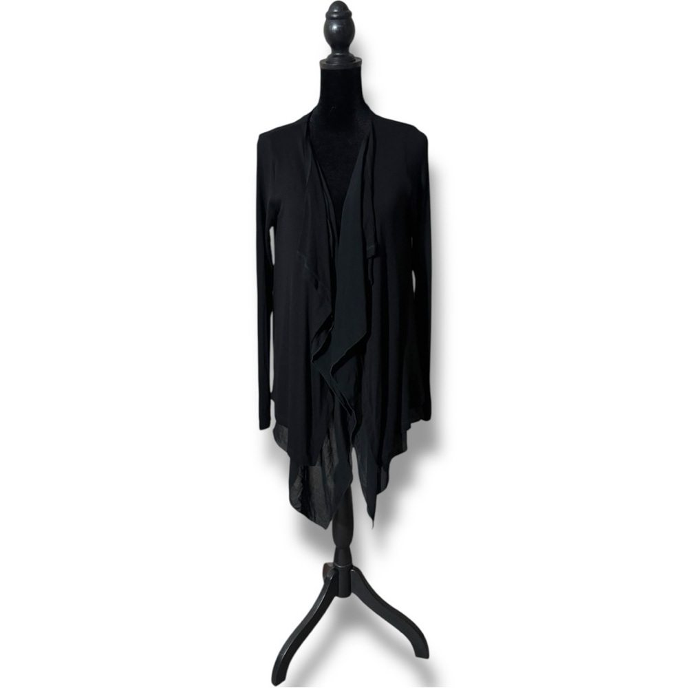 Phase Eight Black Flowy High Low with Open Relaxed Fit NWT Cardigan - Picture 5 of 16